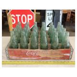 Wood Coke Crate w/ 1923 Coke Bottles