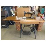 Antique Singer Red Eye Sewing Machne