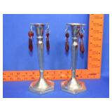 Pair of Metal Candle Holders