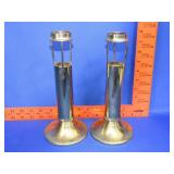 Pair of Brass Candle Holders
