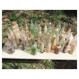 Lot of Old Glass Bottles