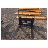 Unused 2024 Mini Skid Steer Pallet Fork Attachmens