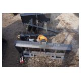 Unused 2024 Skid Steer Auger Drive & Bit Atts 12"