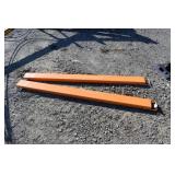 Unused 2024 Skid Steer Pallet Forks Extensions