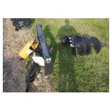 Unused 2024 Skid Steer Auger Drive & Bit Atts
