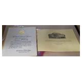 Certificate from the white house signed William J