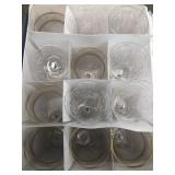 Lot of 12 wine glasses