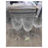 Lot of 6 Waterford crystal goblets