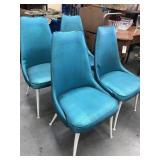 Lot of four 50s chairs