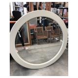 Large round mirror