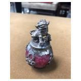 signed Asian miniature foo dog figurine