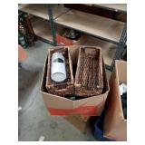 Box of baskets and misc