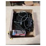 Box of playstation with games