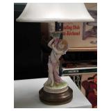 Antique porcelain fig. Vanity lamp