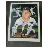 Mickey Mantle litho 18 X 24