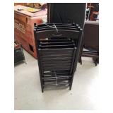 Bundle of 4 wooden folding chairs