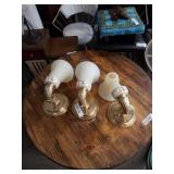 Box of three Lenox sconce lights