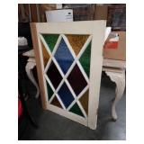Stained glass panel