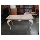 Marble top console table