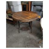Brown sewing machine base table