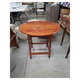 Antique oval side table