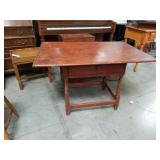 Antique side table with drawer