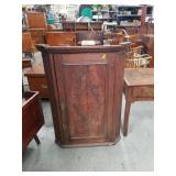 Antique corner wall cabinet