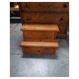 Pine step stool