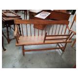 Antique rocking bench