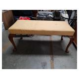Antique upholstered bench