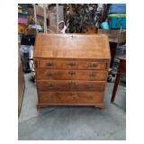 Antique drop front desk