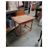 Antique pine side table