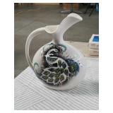 Sascha B.signed hand painted pitcher