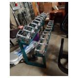 Dumbbell rack with dumbbells