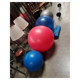 Box of exercise balls