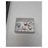 Box of 7 rings