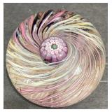 Vintage Perth shire art glass paperweight swirl