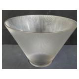 Mid century modern glass fruit bowl