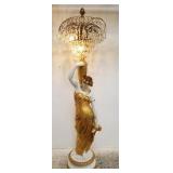 Large figural floor lamp