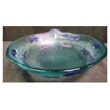 Art glass candy dish