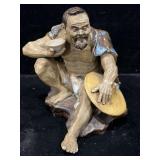 Ceramic China Folk Chinese Old Man