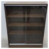 Vintage bookcase w/ glass sliders