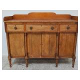 Antique side board w/ key