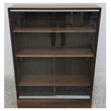 Vintage bookcase w/ glass sliders