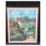Framed print "House at Auvers"