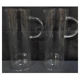 Pair of Jenaer Glas pitchers