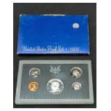1969 US Mint Proof set coins in original box.