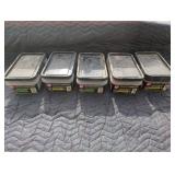 Box of five tubs of assorted framing nails