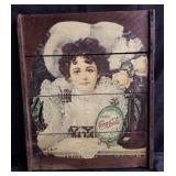 Vintage wood  Coca cola sign