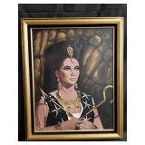 Painting on canvas  Egyptian woman